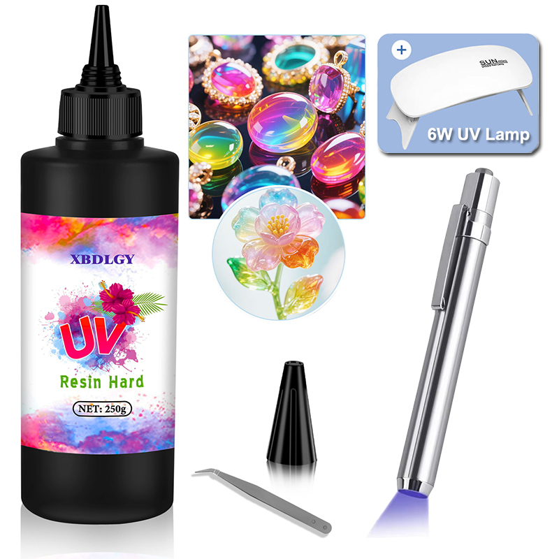 Resin Art Liquid - 200g/250g/500g UV Resin Hard Glue for