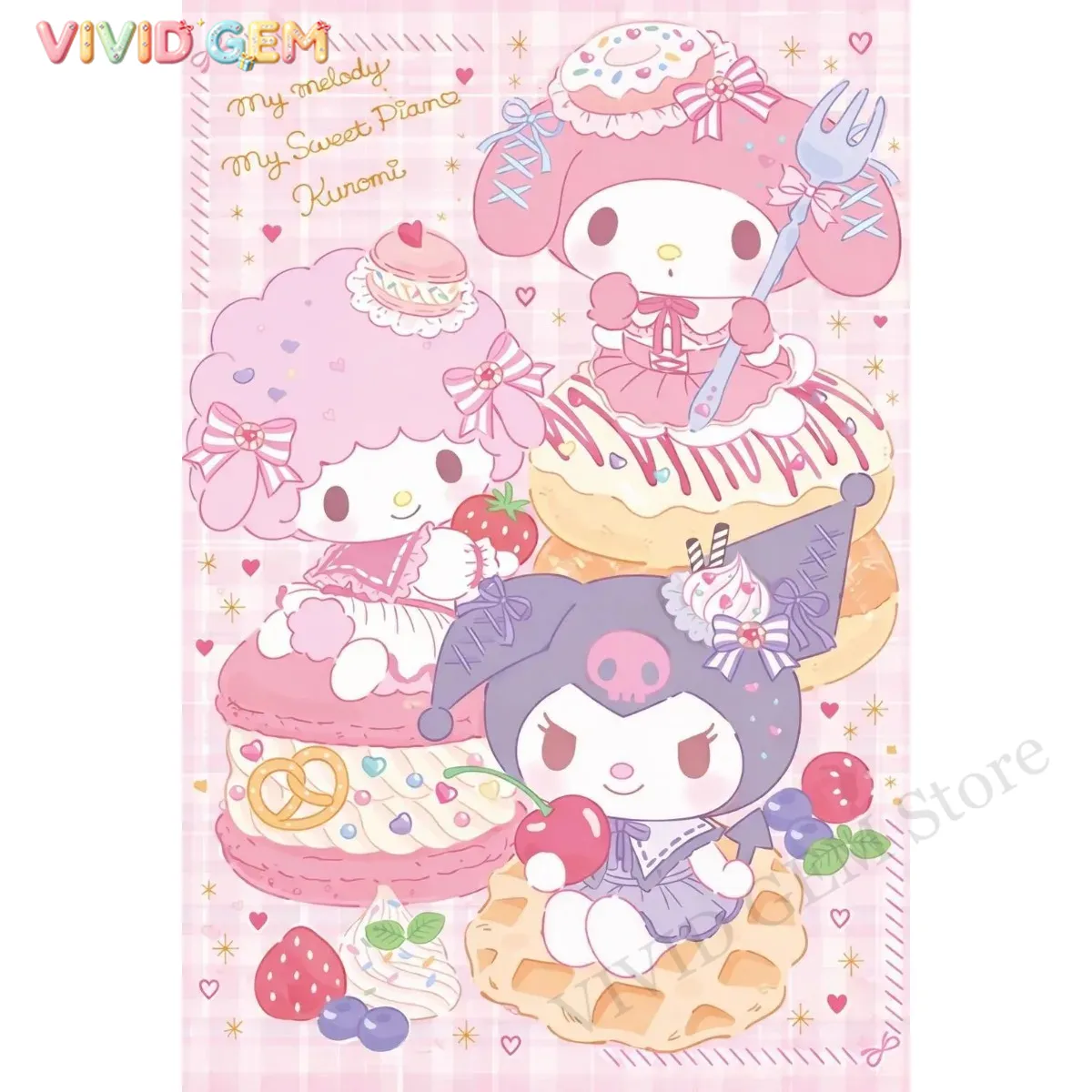 Resin Art Gift - Sanrio My Melody Kuromi My Sweet
