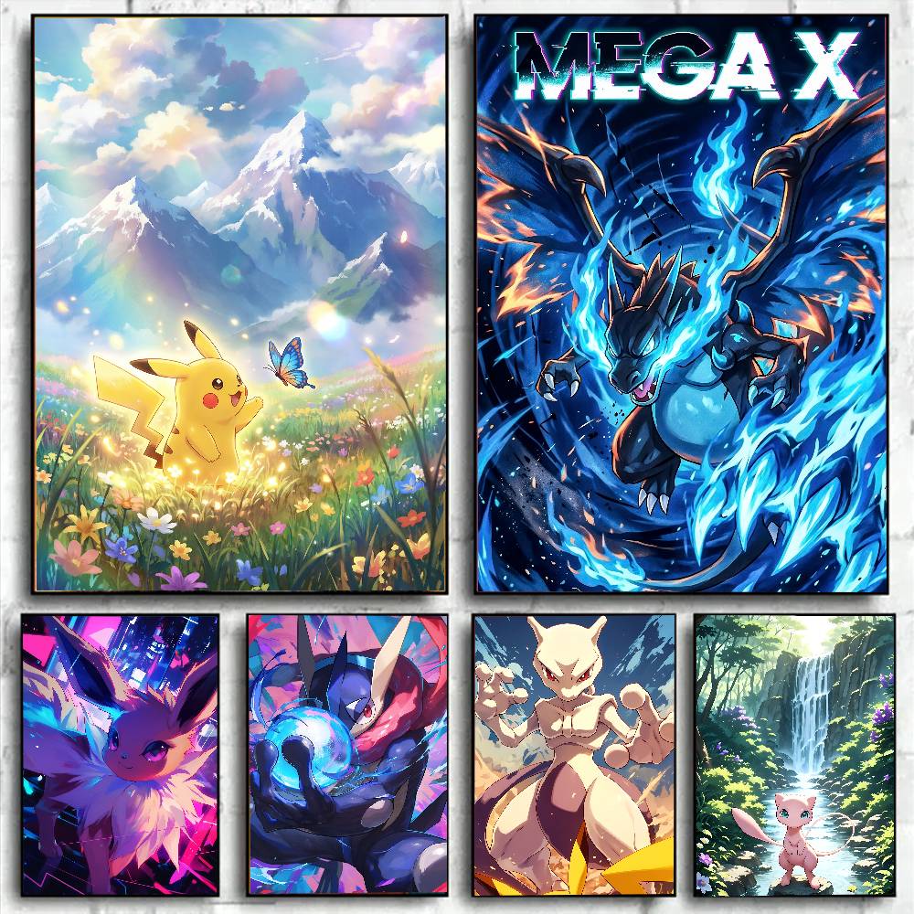 Resin Art Gift - Pokemon Anime Poster Eevee HD Diamond