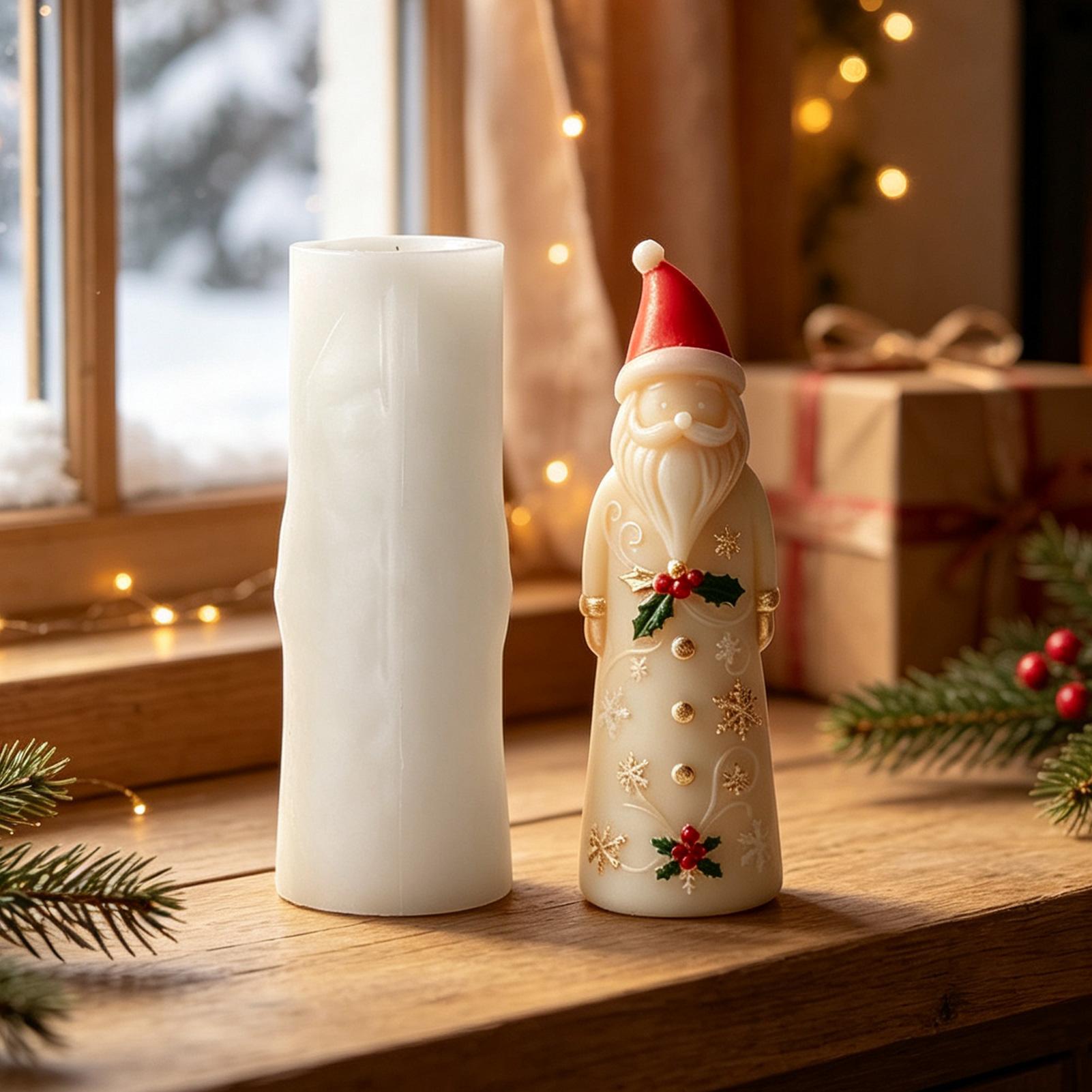 Resin Art Studio - Silicone Molds For Candles 3D Christmas