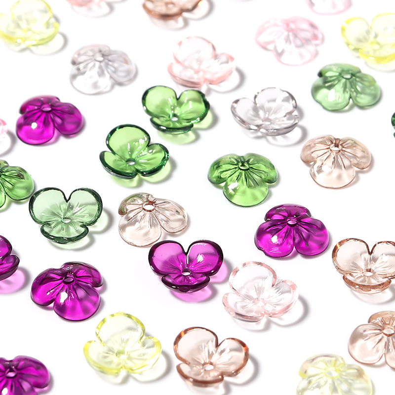 Resin Art Notes - 20pcs/lot Transparent Resin Petal Beads Blossoms