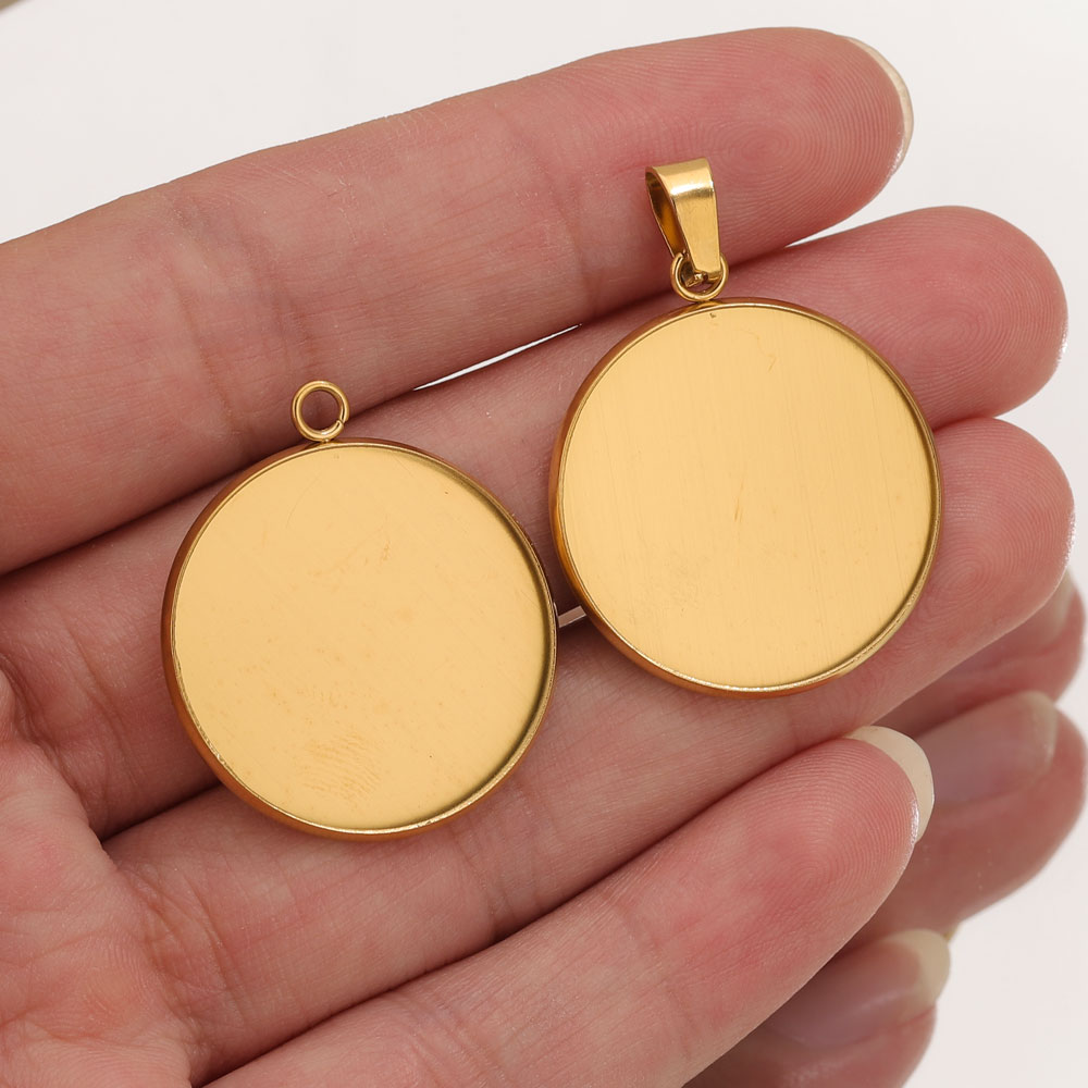 Resin Art Notes - 10pcs Stainless Steel Gold Pendants Resin
