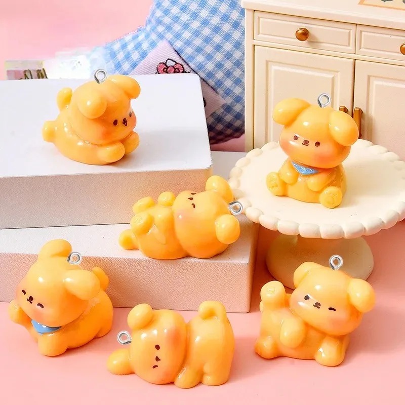 Resin Art Notes - 10Pcs Cute Cartoon Dog Acrylic Resin