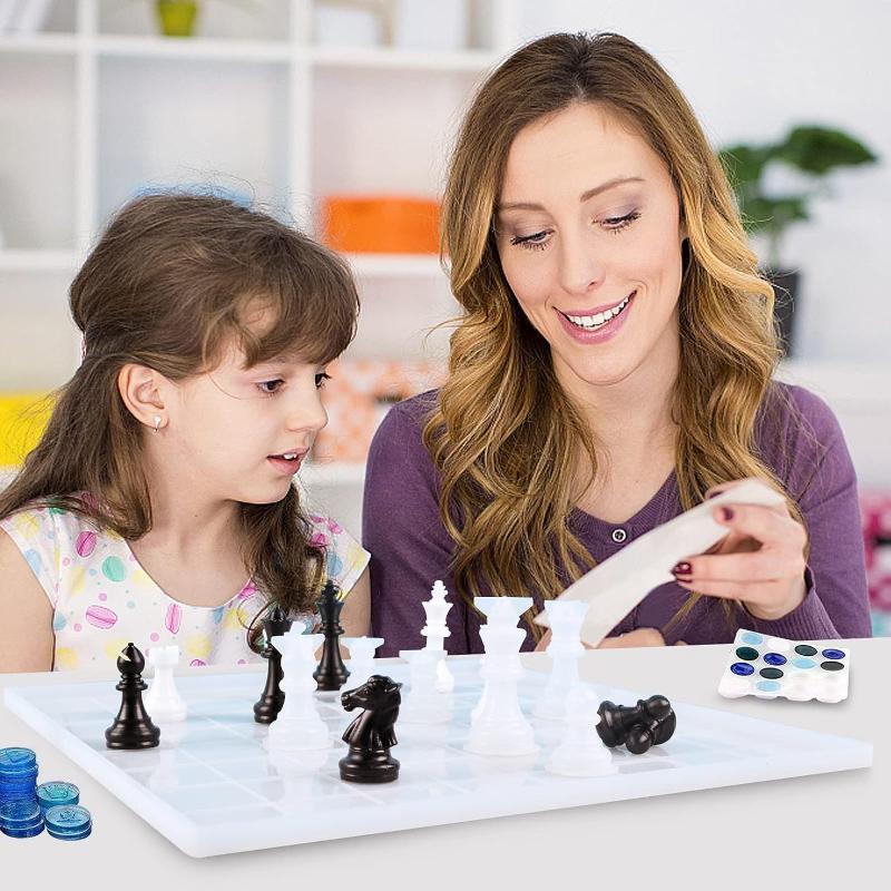 Resin Chess Set Mold With Ches - Resin Art Table ulasan dan harga