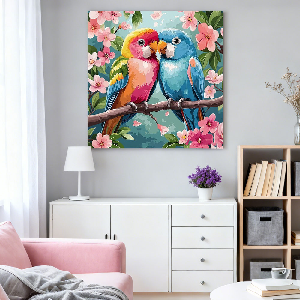 HUACAN Diamond Painting Bird F - Resin Art Rose ulasan dan harga
