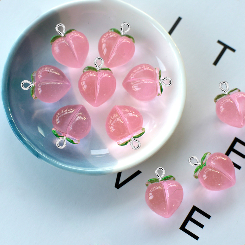 10Pcs New Transparent Peach Fl - Resin Art Notes ulasan dan harga