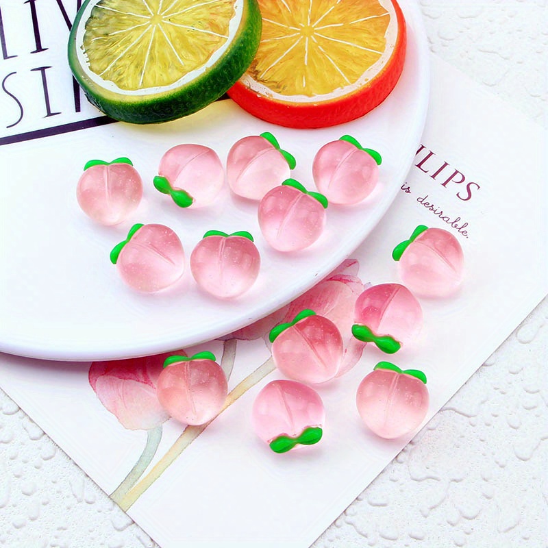 10Pcs New Transparent Peach Fl - Resin Art Notes ulasan dan harga