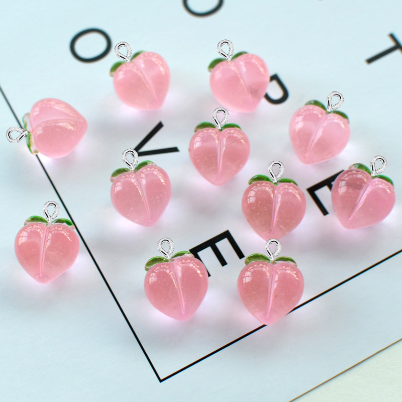 10Pcs New Transparent Peach Fl - Resin Art Notes ulasan dan harga