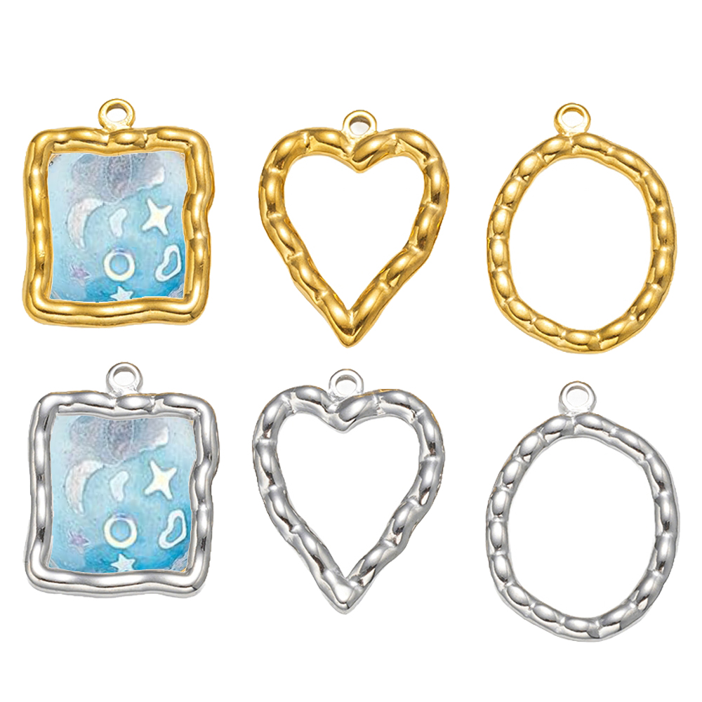 5pcs Stainless Steel Heart Rou - Resin Art Notes ulasan dan harga