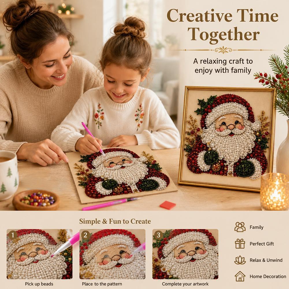 Christmas Santa Claus Pearl Ar - Resin Art Kits ulasan dan harga