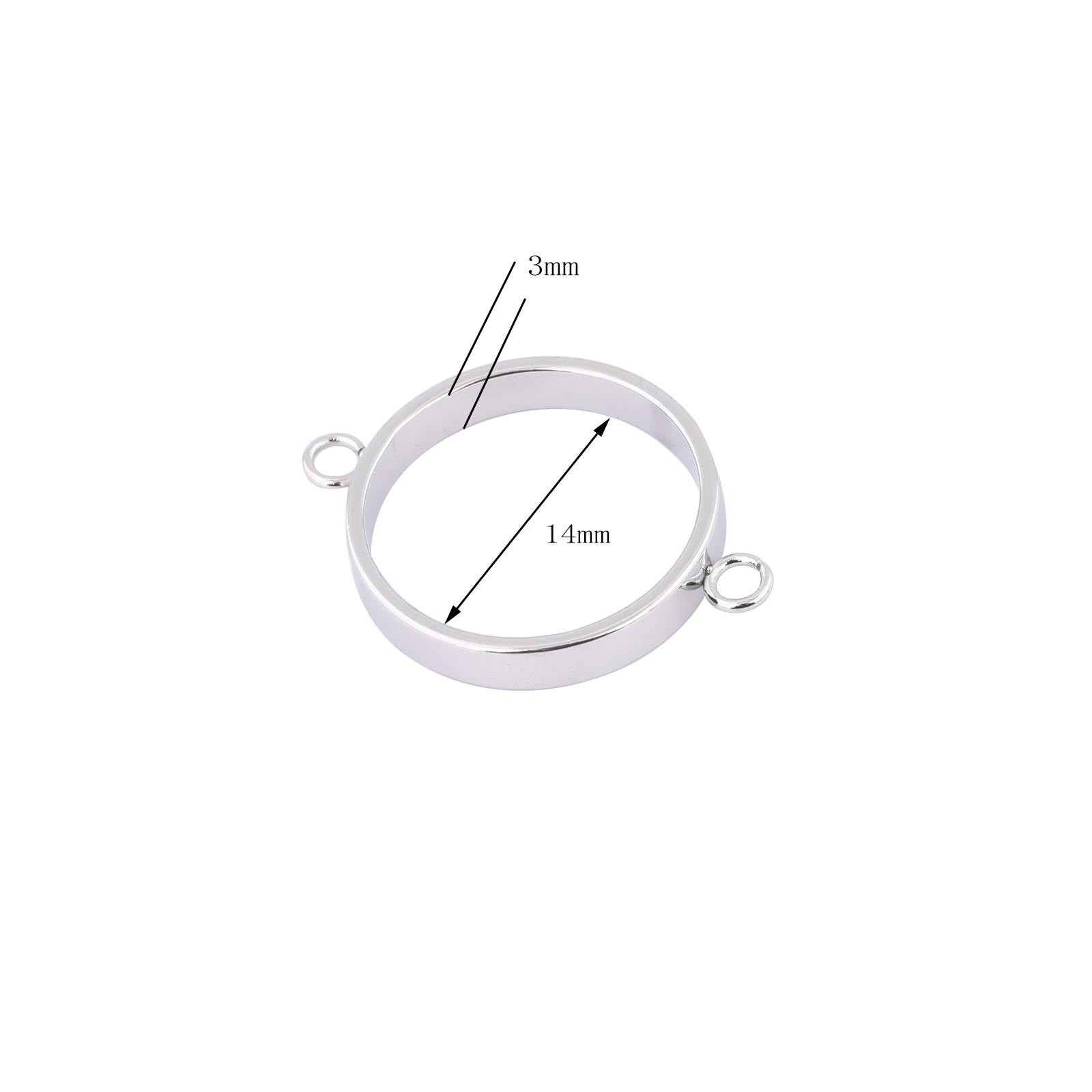 10pcs Stainless Steel 14mm Ope - Resin Art Notes ulasan dan harga