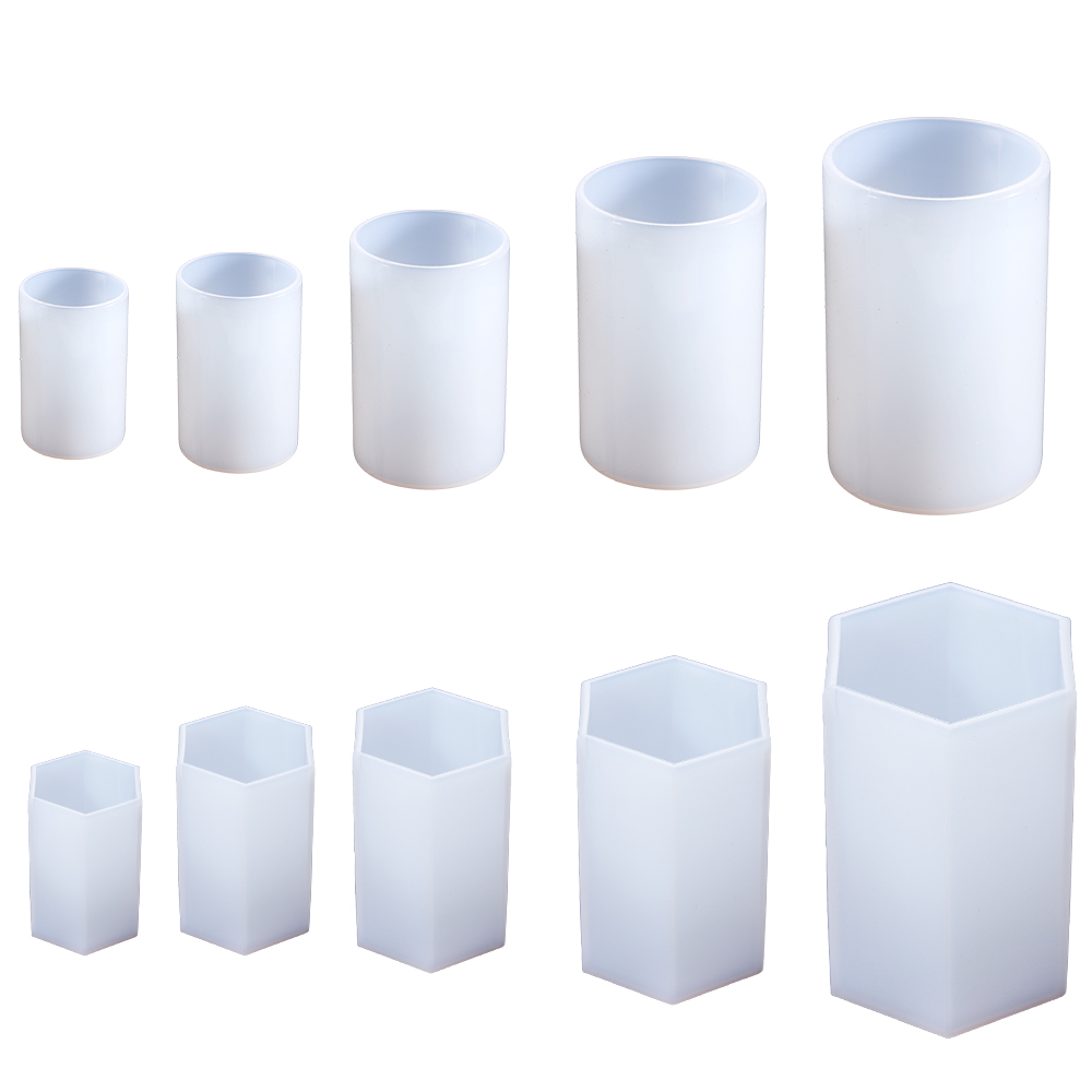Cylinder Silicone Mold Hexagon - Resin Art Table ulasan dan harga