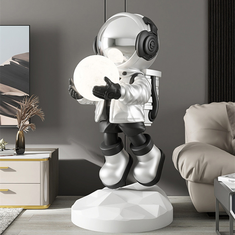 2026 Astronaut Floor Lamp Deco - Resin Art On Floor ulasan dan harga