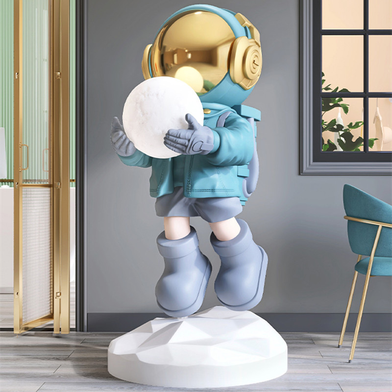 2026 Astronaut Floor Lamp Deco - Resin Art On Floor ulasan dan harga