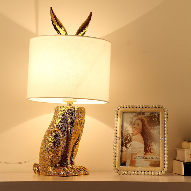 Creative Rabbit Shaped Desk La - Resin Art On Floor ulasan dan harga