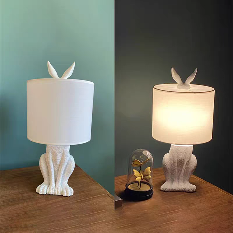 Creative Rabbit Shaped Desk La - Resin Art On Floor ulasan dan harga