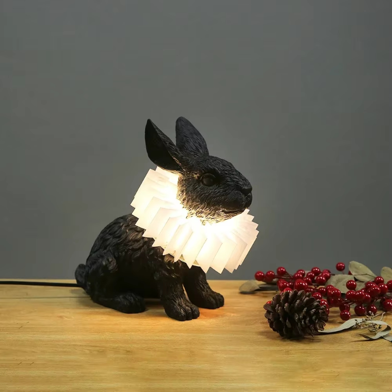 Rabbit table lamp Cute Resin a - Resin Art On Floor ulasan dan harga