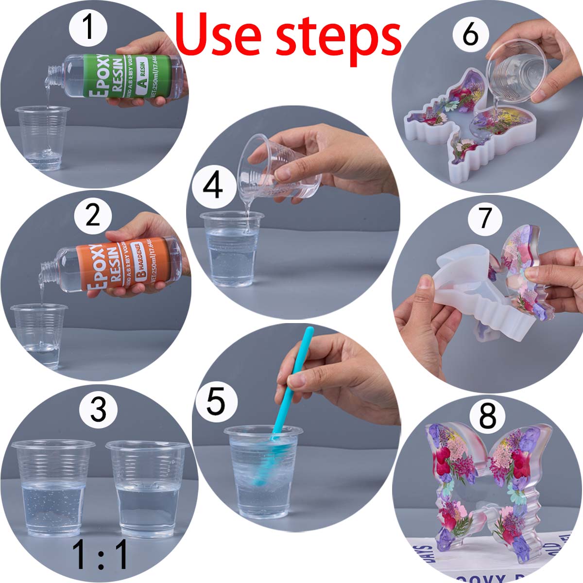 1:1 Ratio Epoxy Resin Kit Anti - Resin Art Ratio ulasan dan harga