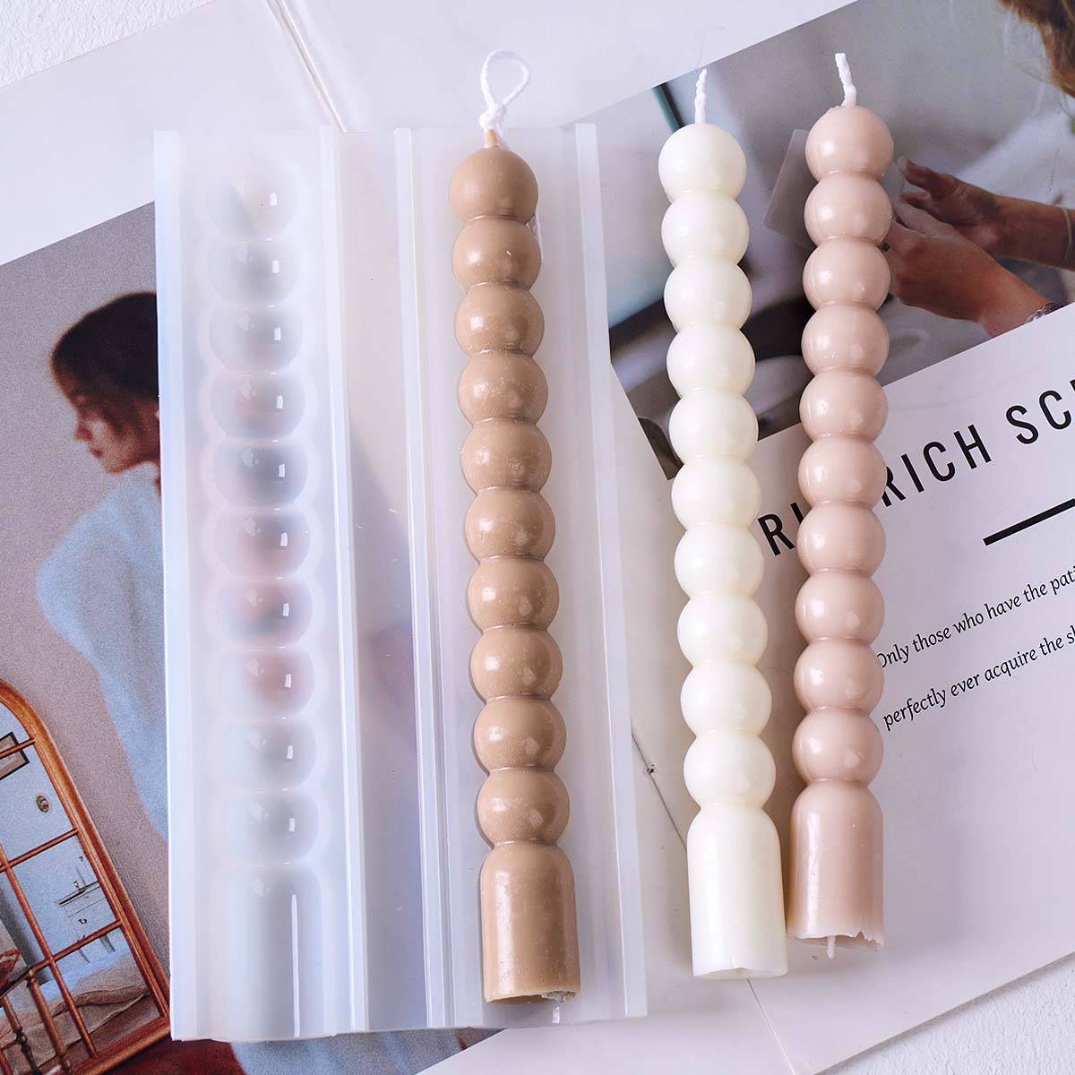 3D Long Stripes Bubble Bead Pi - Resin Art Table ulasan dan harga