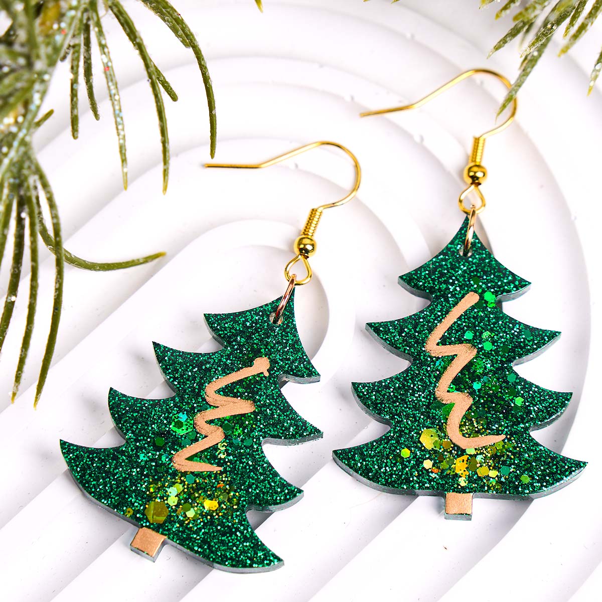 3D Christmas Tree Pendant Sili - Resin Art Uv ulasan dan harga