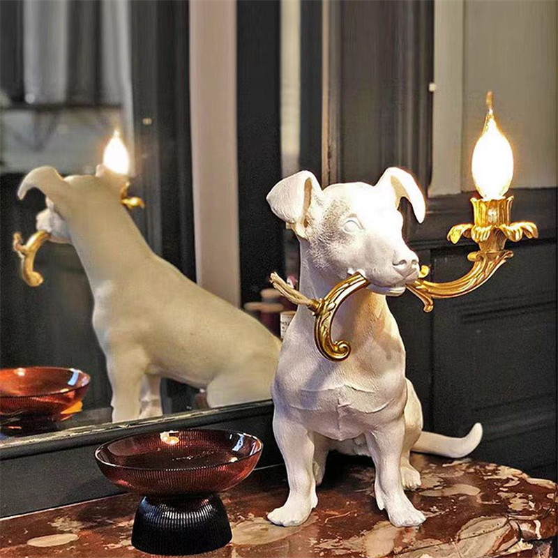 Resin Dog Table light Jobby Ta - Resin Art On Floor ulasan dan harga