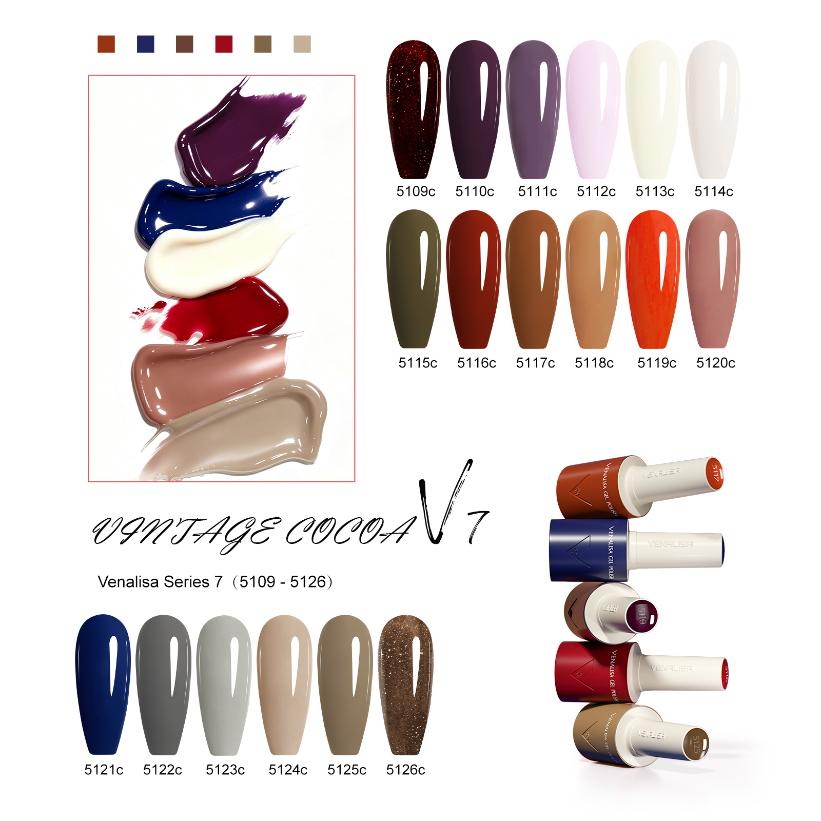 VENALISA V7 Gel Nail Polish 18 - Resin Art Use ulasan dan harga