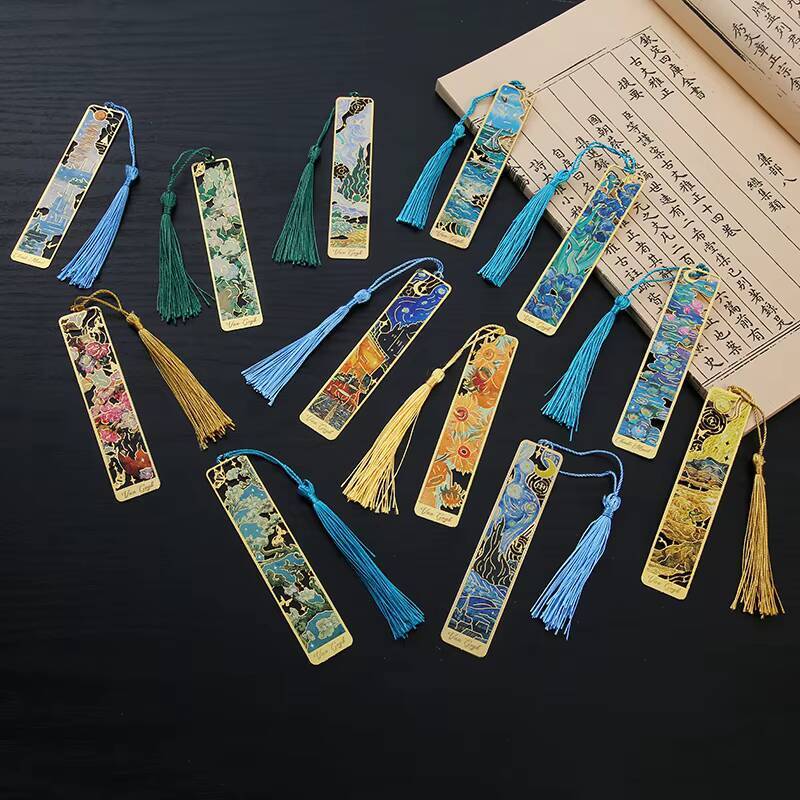 1-6-12 Pcs Creative Metal Book - Resin Art Bookmark ulasan dan harga