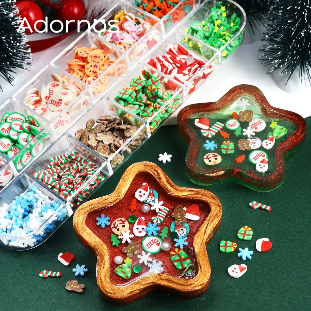 12 Grids Christmas Soft Potter - Resin Art Liquid ulasan dan harga