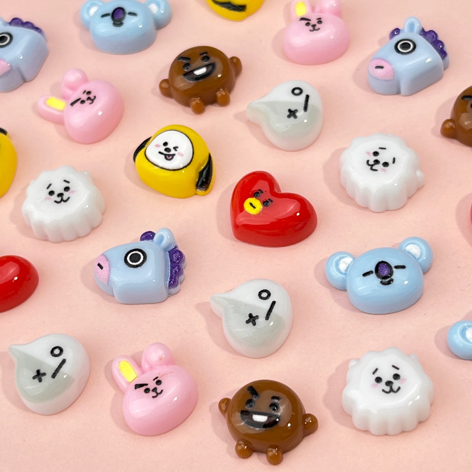 B T 21 Chimmy Koya RJ Shooky T - Resin Art Sticker ulasan dan harga