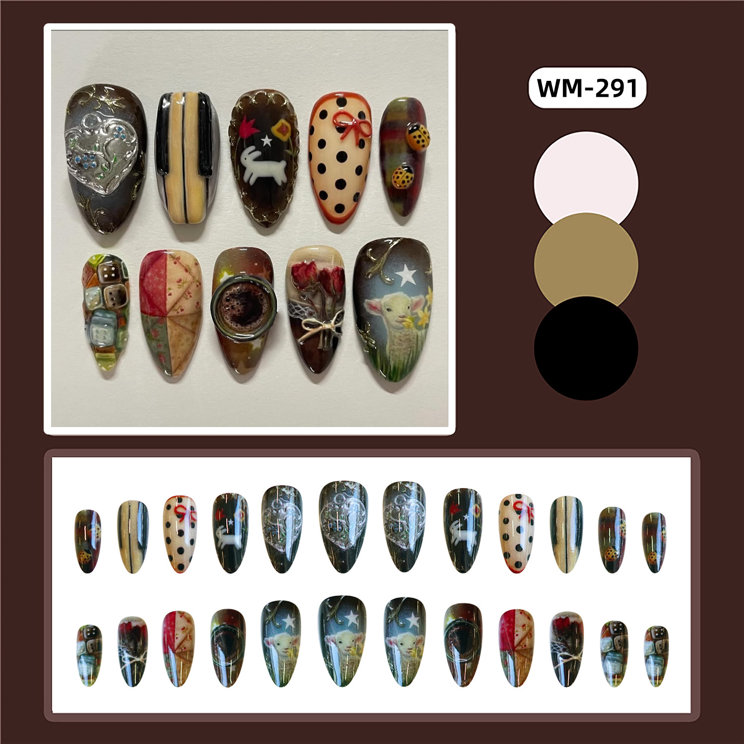 24pcs Vintage Country Style Fa - Resin Art Liquid ulasan dan harga