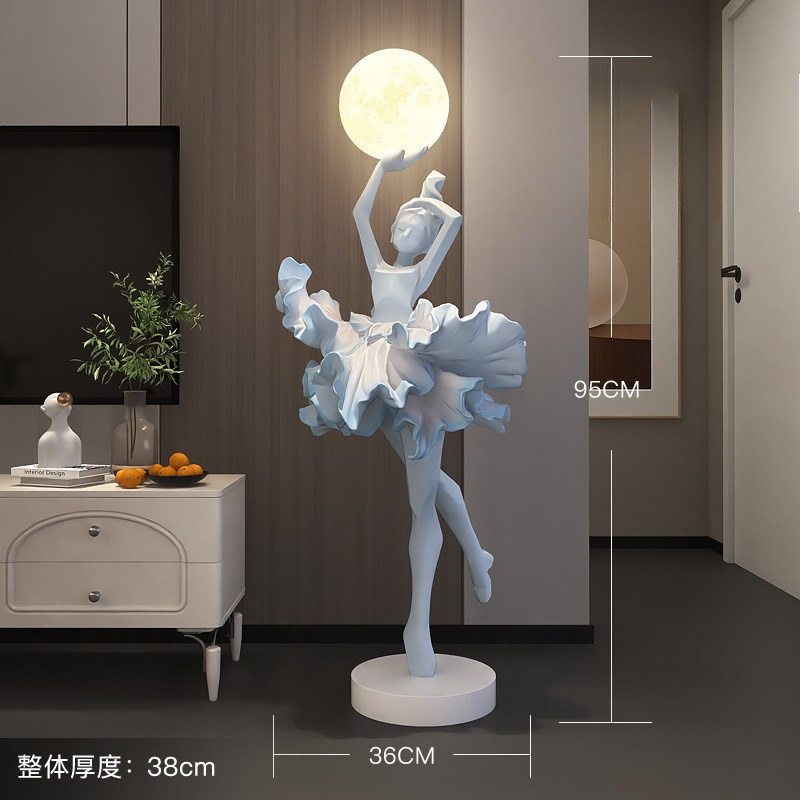 Girl Art Ornament Italian Abst - Resin Art On Floor ulasan dan harga
