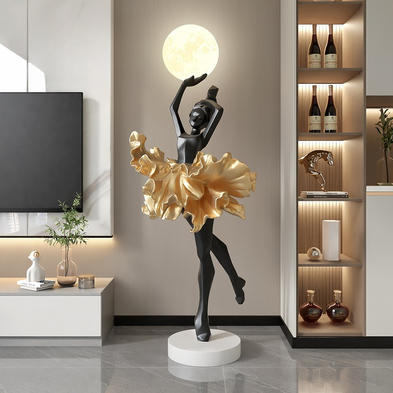Girl Art Ornament Italian Abst - Resin Art On Floor ulasan dan harga