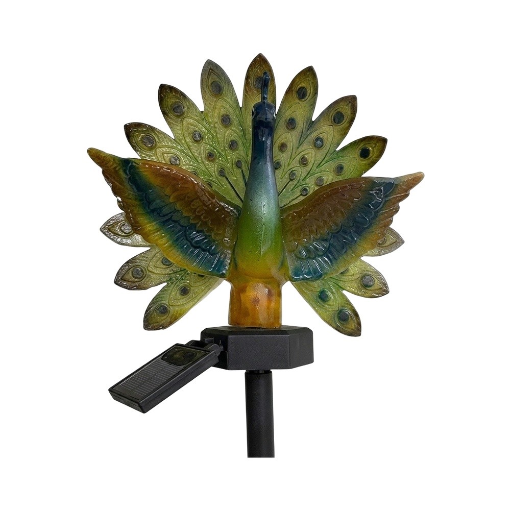 Resin Solar Peacock Garden Art - Resin Art Use ulasan dan harga