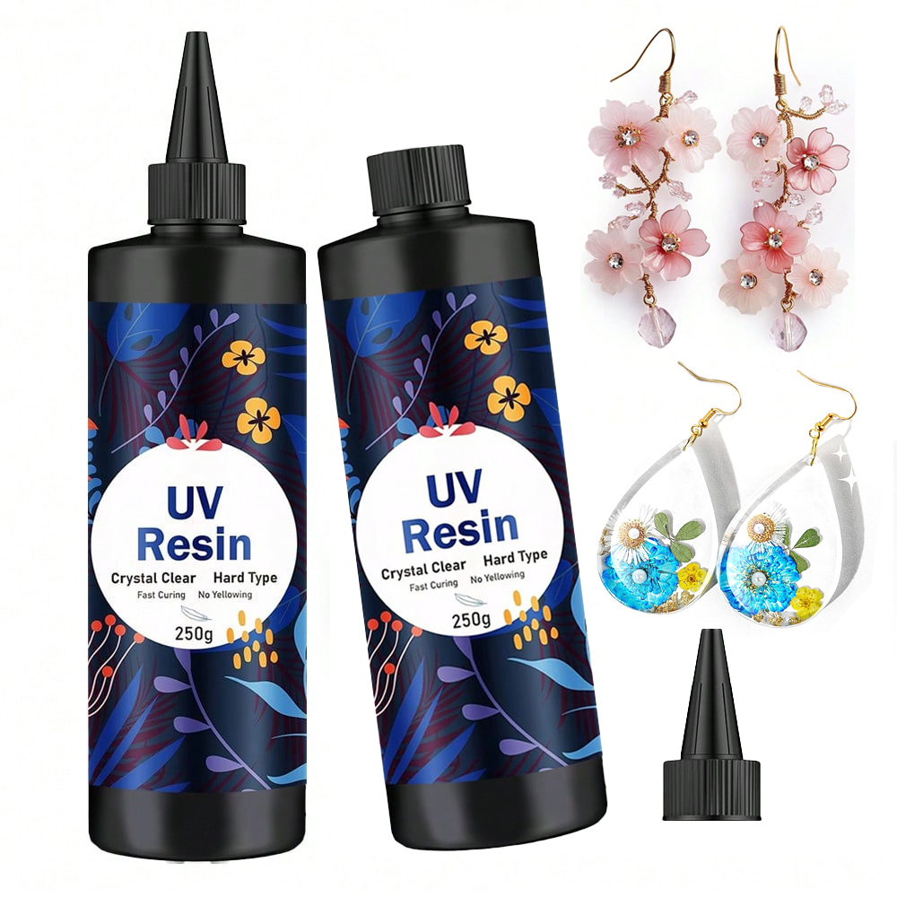 250g/500g UV Resin Clear Hard  - Resin Art Uv ulasan dan harga