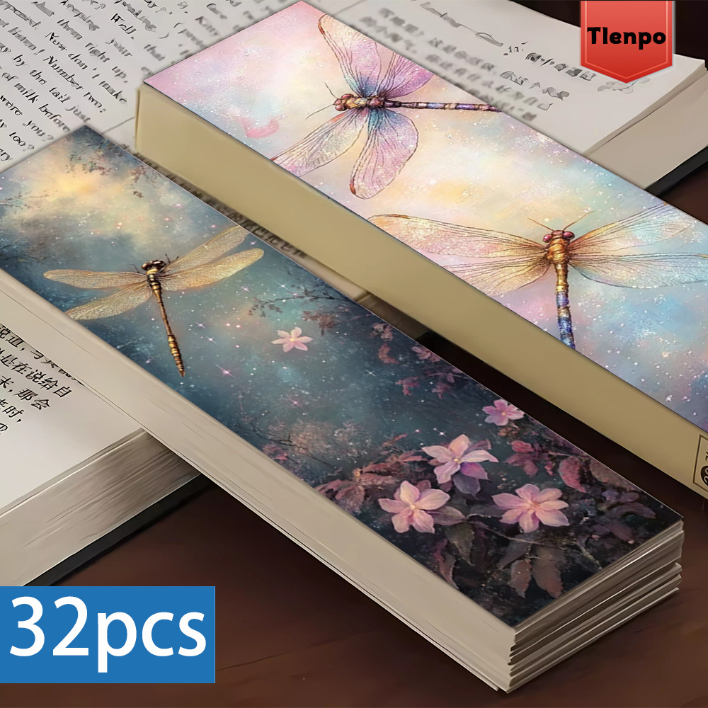 32pcs, Starlight Dragonfly the - Resin Art Bookmark ulasan dan harga