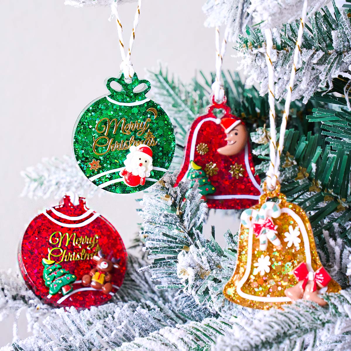 Xmas Tag Pendant Silicone Mold - Resin Art Uv ulasan dan harga