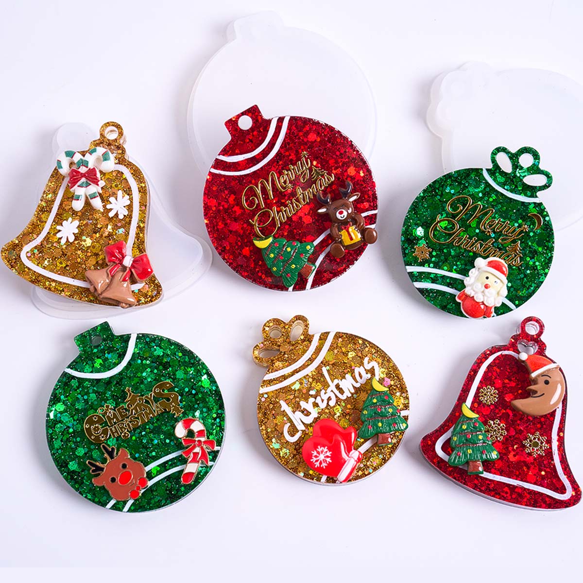 Xmas Tag Pendant Silicone Mold - Resin Art Uv ulasan dan harga