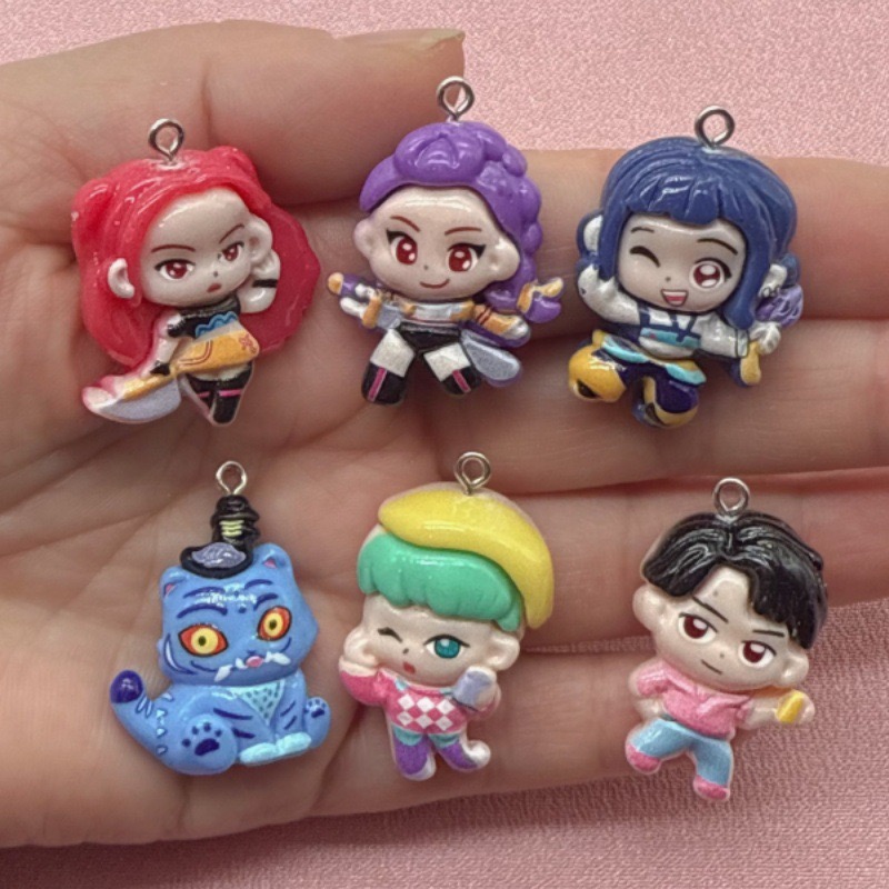 10pcs resin cartoon pendant, D - Resin Art Notes ulasan dan harga