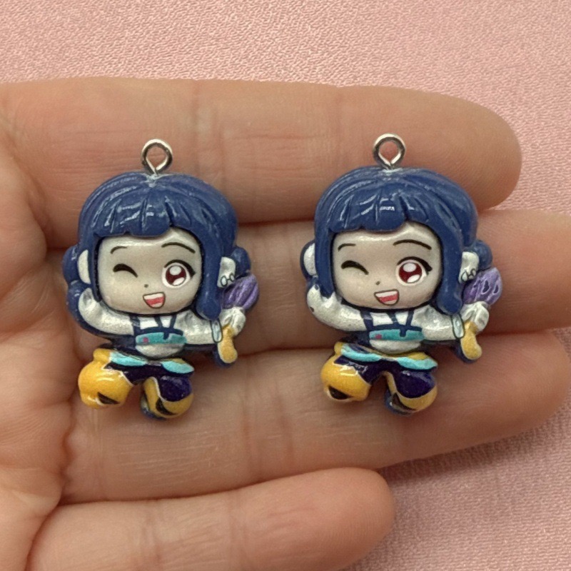 10pcs resin cartoon pendant, D - Resin Art Notes ulasan dan harga