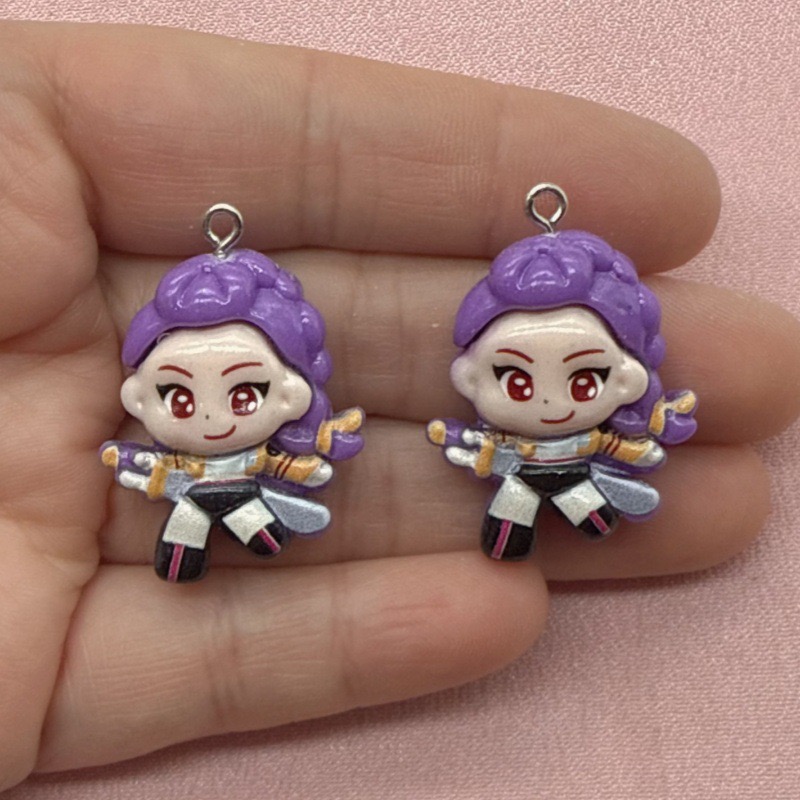 10pcs resin cartoon pendant, D - Resin Art Notes ulasan dan harga