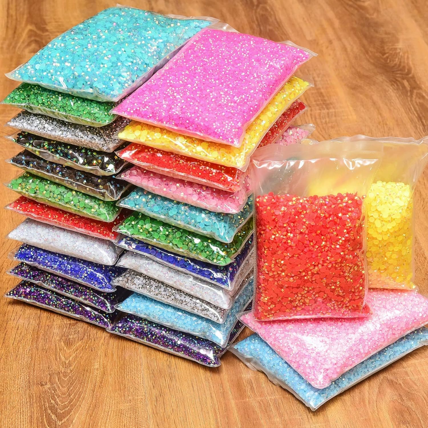 Lemon Yellow Resin Rhinestones - Resin Art Quantity ulasan dan harga