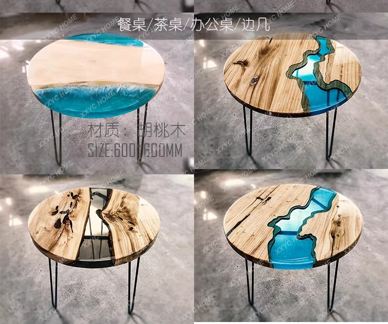 Creative art dining table epox - Resin Art Table ulasan dan harga