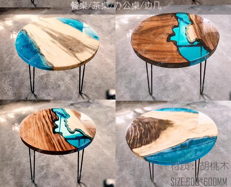 Creative art dining table epox - Resin Art Table ulasan dan harga