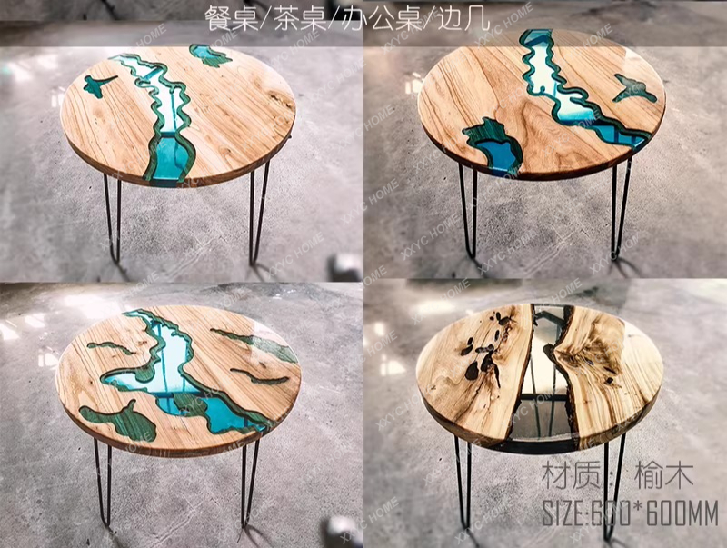Creative art dining table epox - Resin Art Table ulasan dan harga