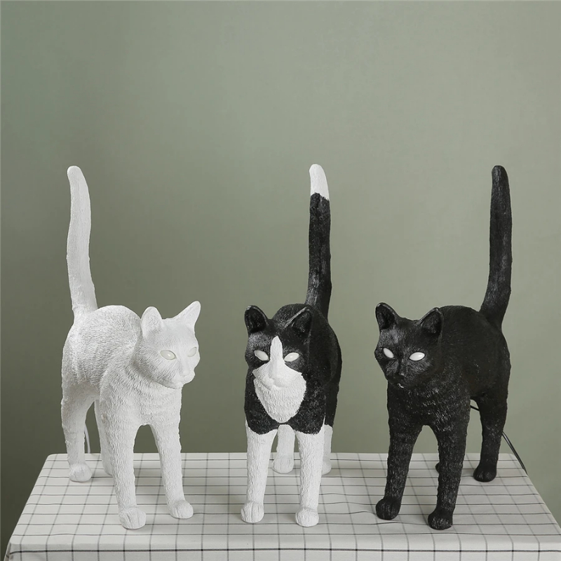 Nordic cat Table Lamp Resin an - Resin Art On Floor ulasan dan harga