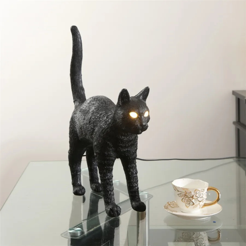 Nordic cat Table Lamp Resin an - Resin Art On Floor ulasan dan harga