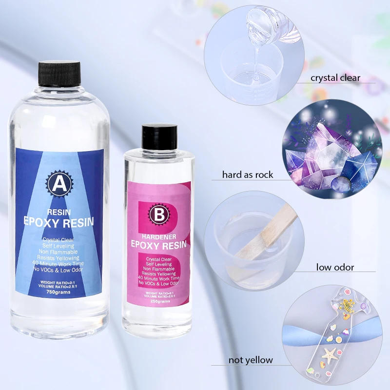 Epoxy Resin Kit Crystal Clear  - Resin Art Use ulasan dan harga