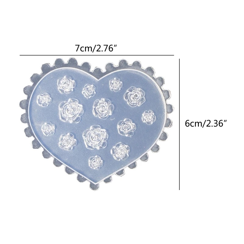 3D Rose Flower Nail Art Decora - Resin Art Rose ulasan dan harga