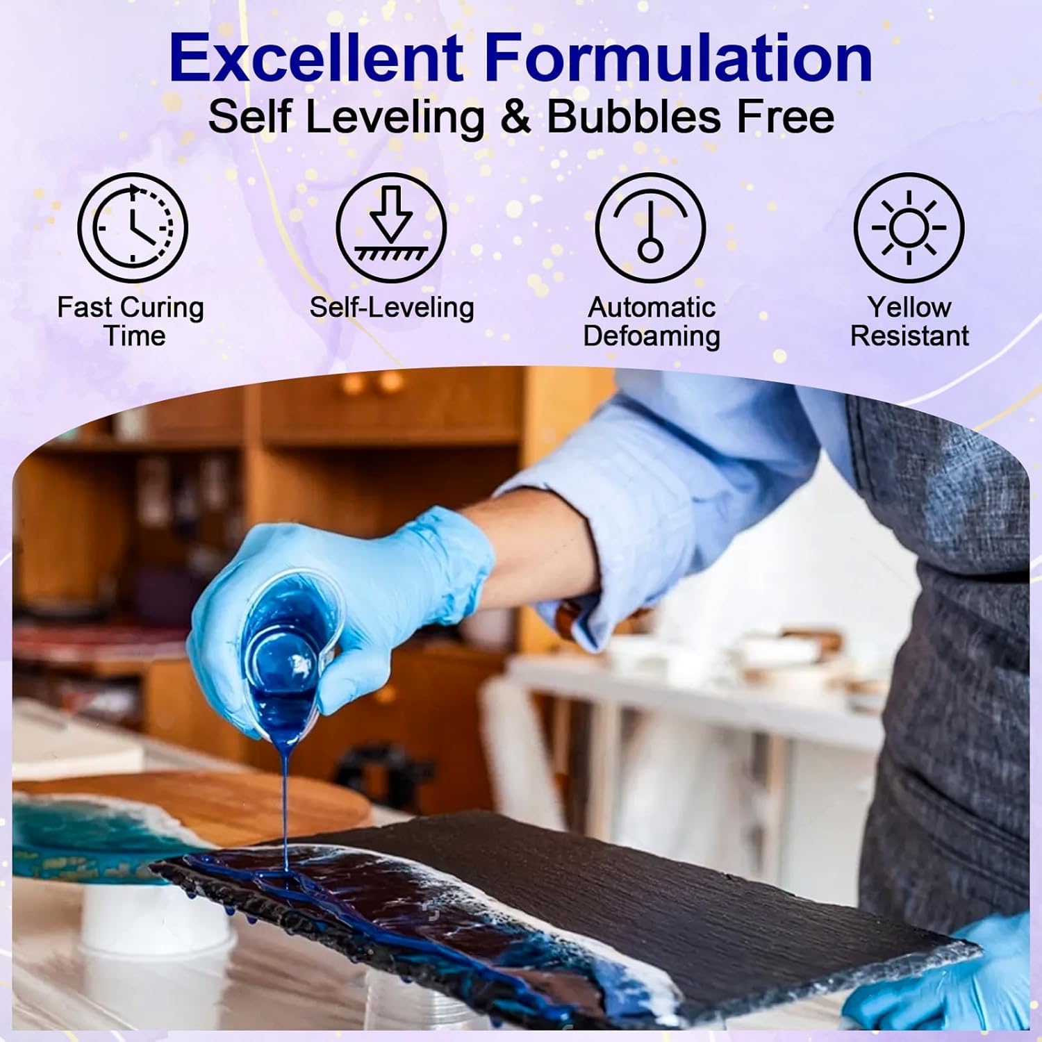 Clear Epoxy Resin AB Glue Hard - Resin Art Liquid ulasan dan harga
