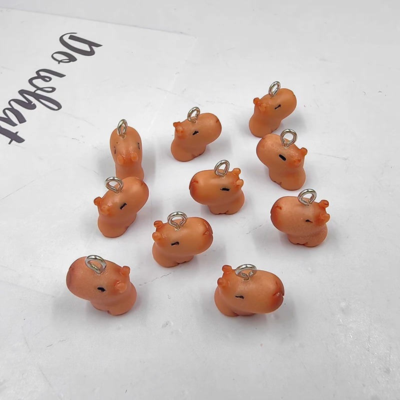 10pcs Cute Small Capybara Char - Resin Art Notes ulasan dan harga